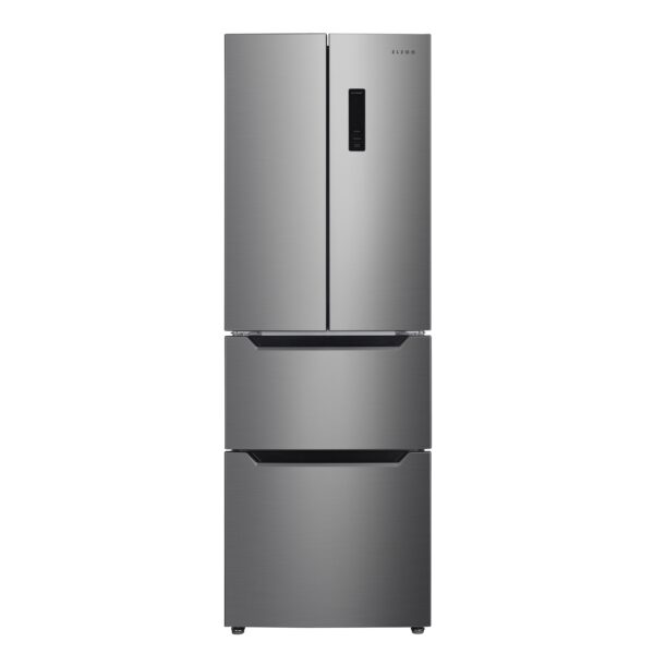Kühlschrank mit Gefrierer 320L silbergrau – Bild 4