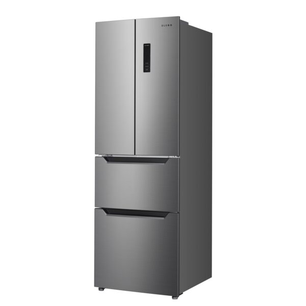 Kühlschrank mit Gefrierer 320L silbergrau – Bild 3