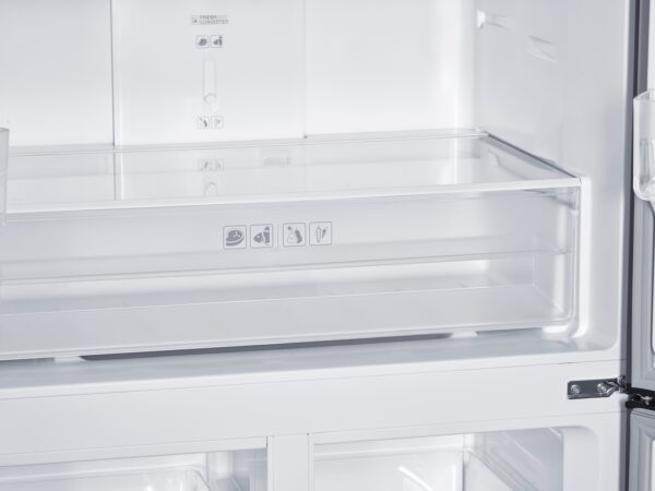 Kühlschrank mit Gefrierer 362L silbergrau – Bild 7