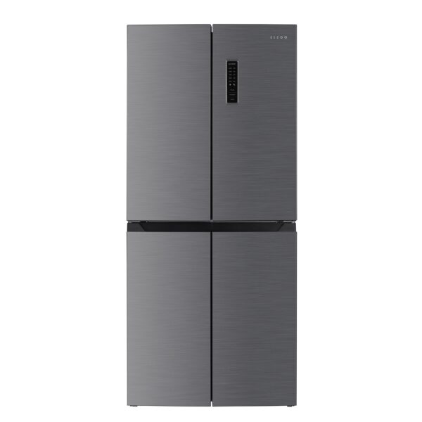 Kühlschrank mit Gefrierer 362L silbergrau – Bild 2
