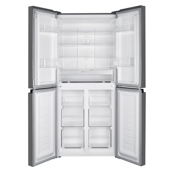 Kühlschrank mit Gefrierer 362L silbergrau – Bild 4