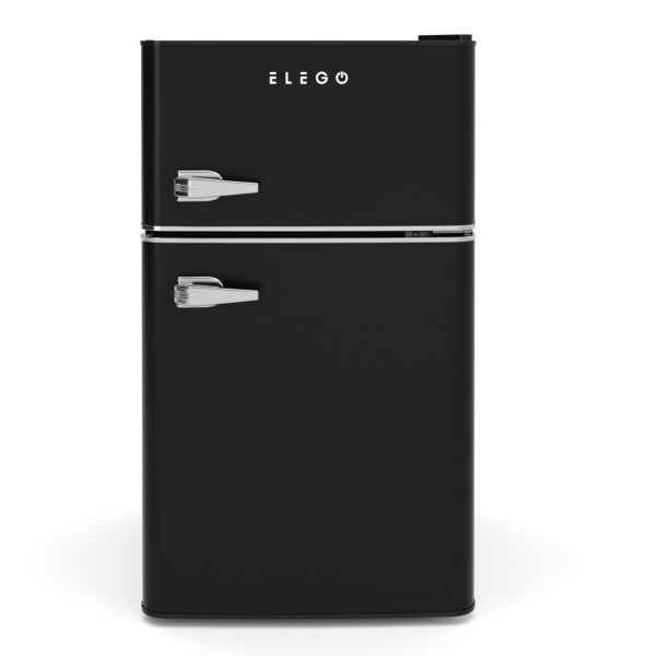 Kühlschrank mit Gefrierfach HOLO 90L schwarz – Bild 2