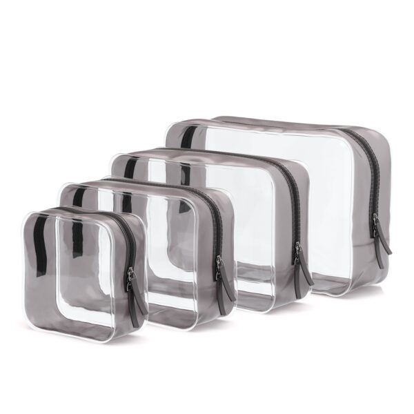 Kulturbeutel Necessaire Set 4-teilig transparent