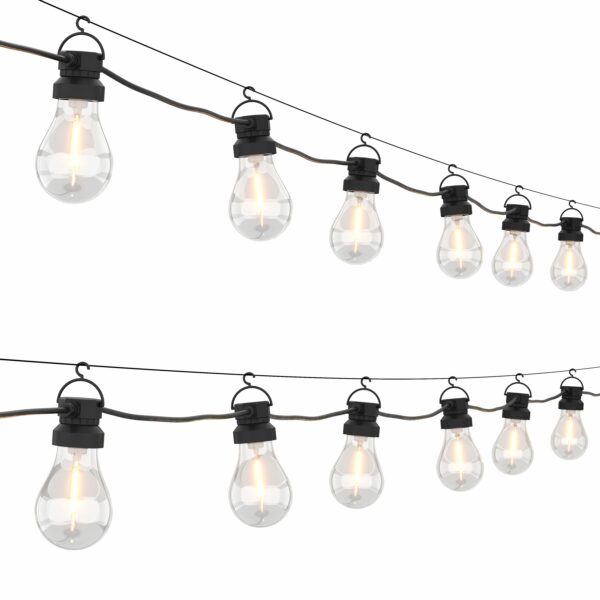 LED Lichterkette Outdoor mit 16 Glühbirnen 8 m – Bild 3