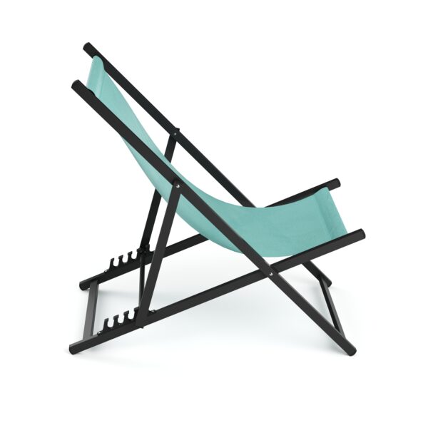 Liegestuhl AAREN 2er Set türkis/schwarz – Bild 4