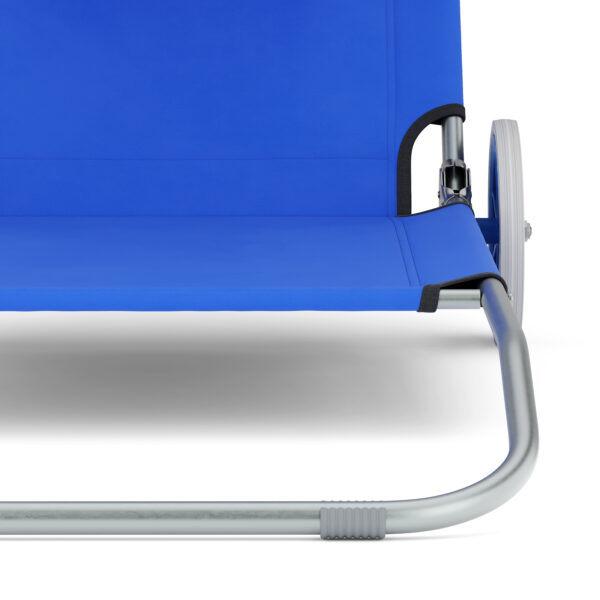 Liegestuhl SALINE mit Rollen blau – Bild 7