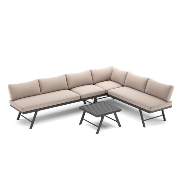 Lounge CALVI multifunktional beige/anthrazit – Bild 3
