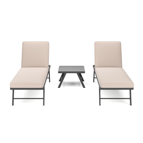 Lounge CALVI multifunktional beige/anthrazit – Bild 6