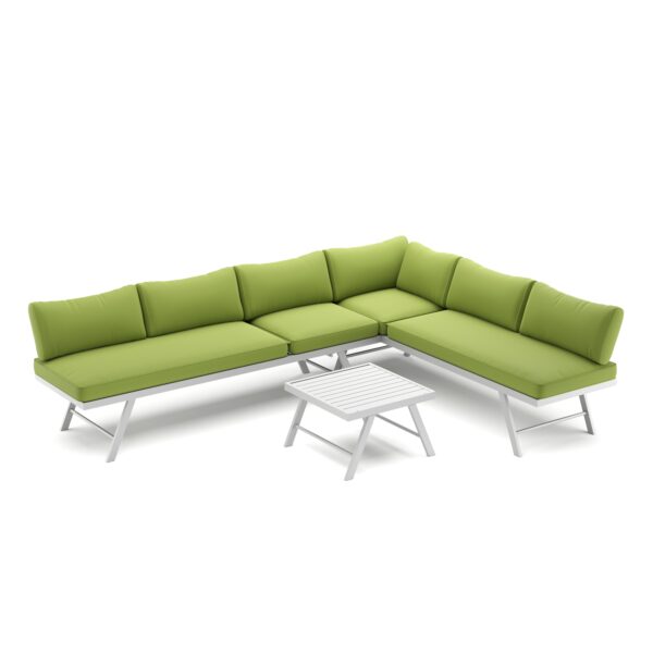 Lounge CALVI multifunktional grün/weiss – Bild 3