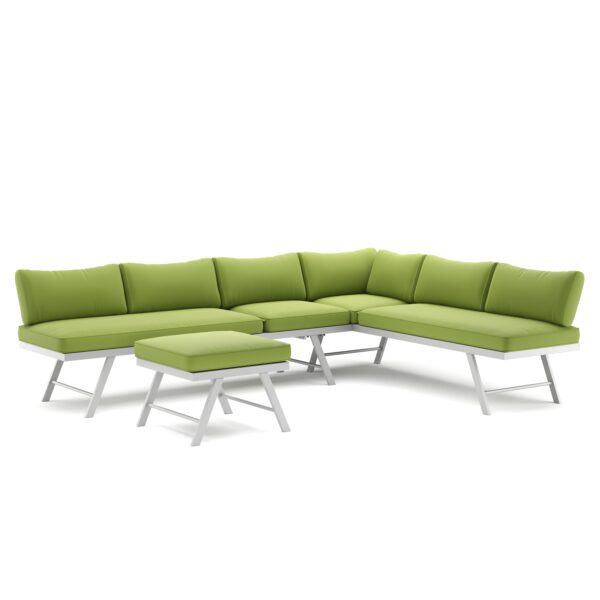 Lounge CALVI multifunktional grün/weiss – Bild 2