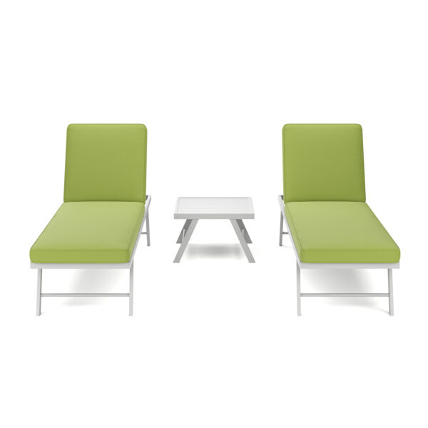 Lounge CALVI multifunktional grün/weiss – Bild 6
