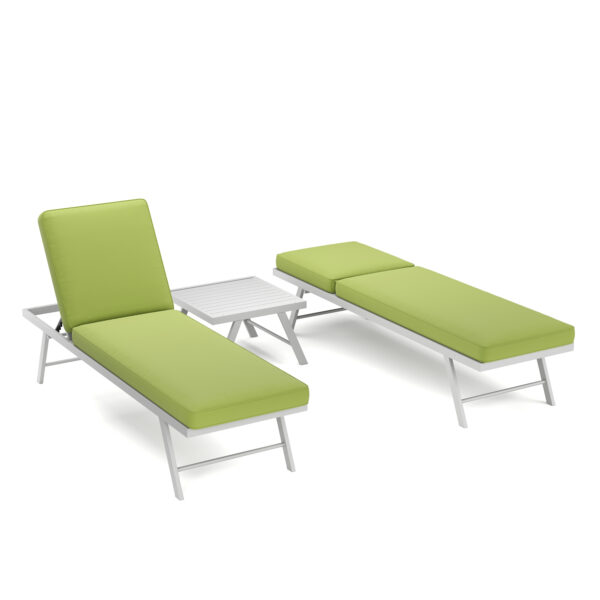 Lounge CALVI multifunktional grün/weiss – Bild 7