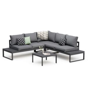 Lounge CAMILA anthrazit/schwarz