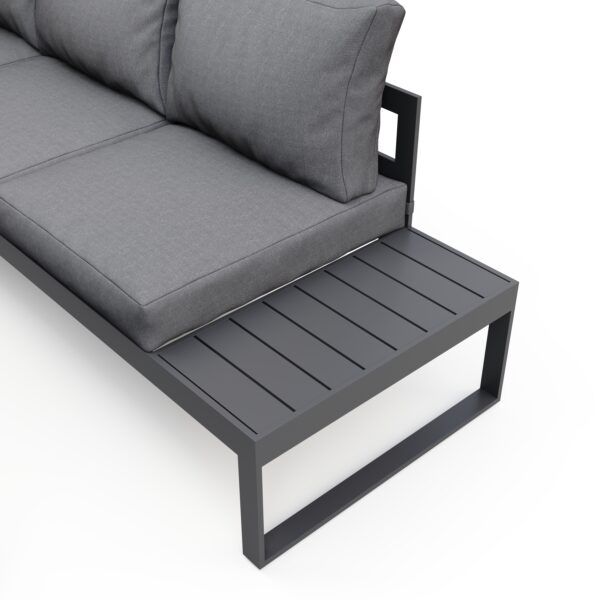 Lounge CAMILA anthrazit/schwarz – Bild 8