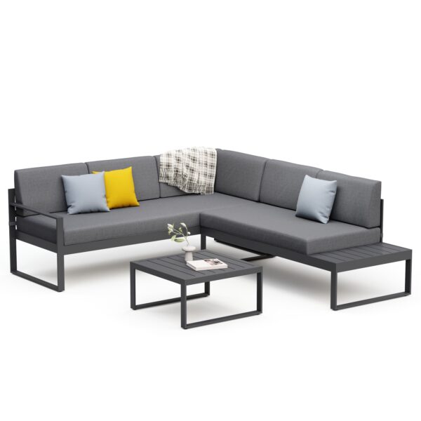 Lounge ROKSOLANA anthrazit/schwarz