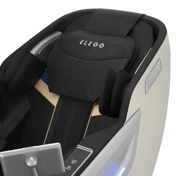 Massagesessel MELLORA SL TRACK schwarz/weiss – Bild 10