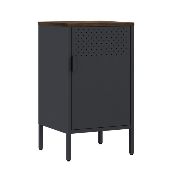 Nachttisch Metall AMET 40 x 76 cm schwarz