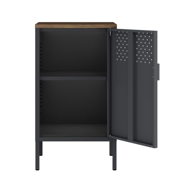 Nachttisch Metall AMET 40 x 76 cm schwarz – Bild 3