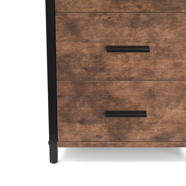 Nachttisch Vintage BONITA 40 x 60 cm mit 3 Schubladen – Bild 6