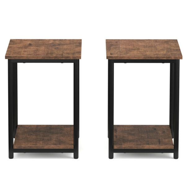 Nachttisch Vintage BONITA 39 x 50 cm 2er Set – Bild 2