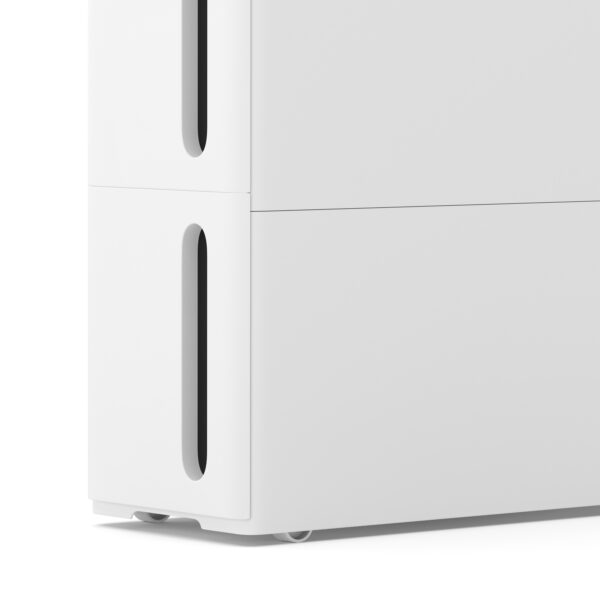 Nischenregal 17 x 45 x 84 cm weiss/schwarz – Bild 6