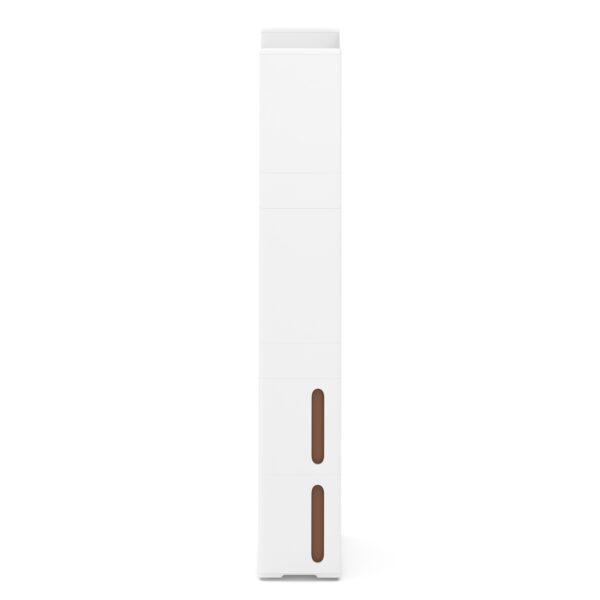 Nischenregal 17 x 45 x 107 cm weiss/braun – Bild 3