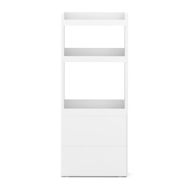 Nischenregal 17 x 45 x 107 cm weiss/braun – Bild 5