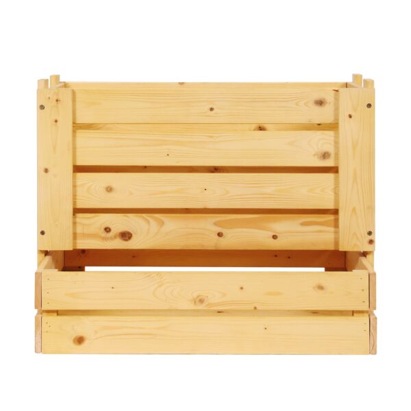 Obstkiste Holz 58 x 38 x 42 cm natur – Bild 2
