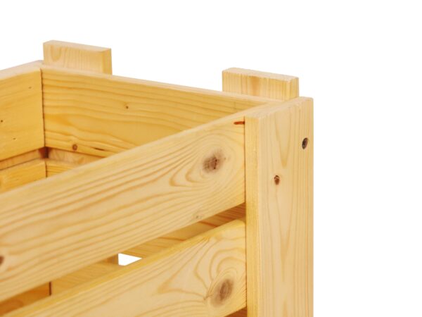 Obstkiste Holz 58 x 38 x 42 cm natur – Bild 5