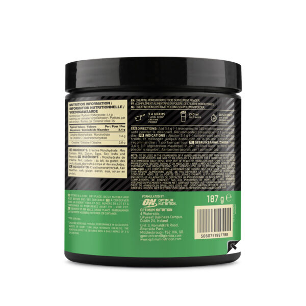 Optimum Nutrition Creatine 187 g – Bild 3