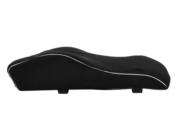 Orthopädisches Rückenkissen Samt 45 x 39 cm schwarz – Bild 2