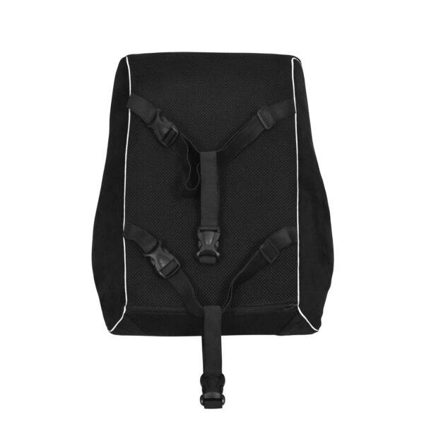 Orthopädisches Rückenkissen Samt 45 x 39 cm schwarz – Bild 5