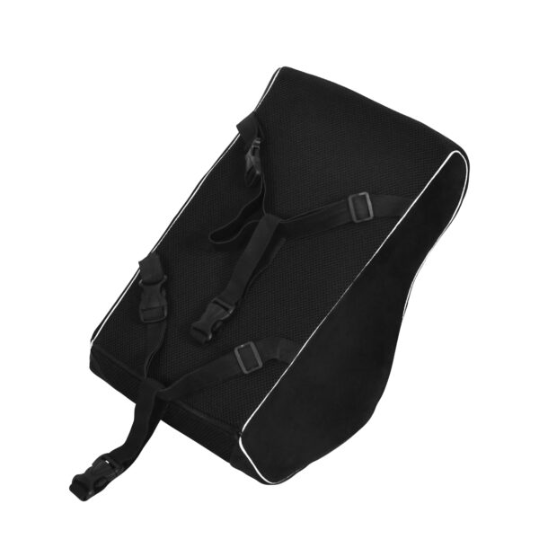 Orthopädisches Rückenkissen Samt 45 x 39 cm schwarz – Bild 4
