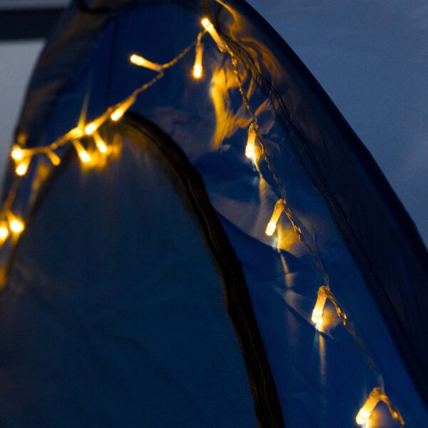 Pavillon LED KAYLA 3.5 x 3.5 m transparent/blau – Bild 6