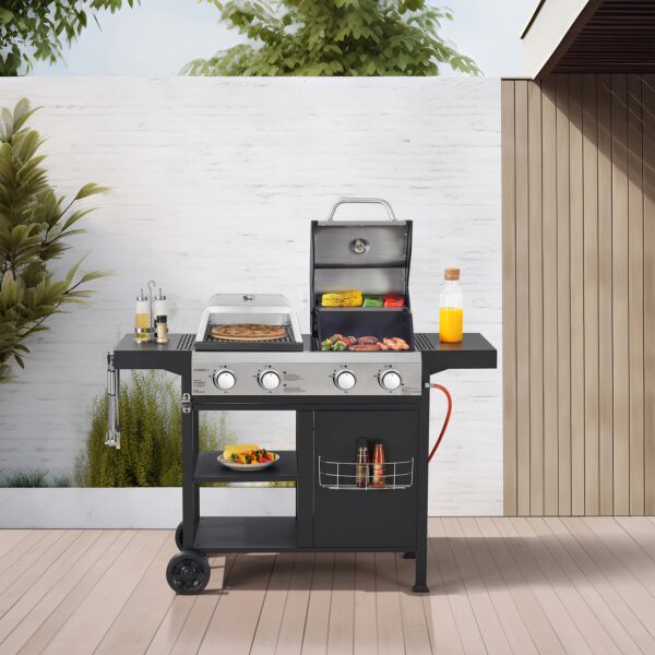 Gasgrill Pizzagrill 4 Brenner – Bild 2