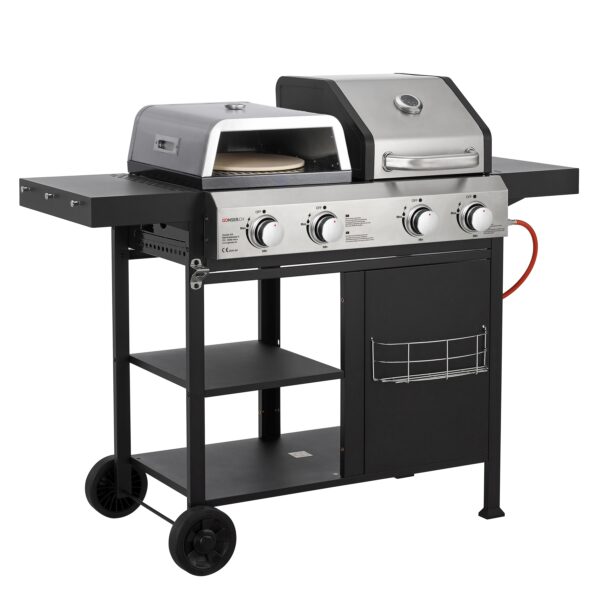 Gasgrill Pizzagrill 4 Brenner – Bild 4