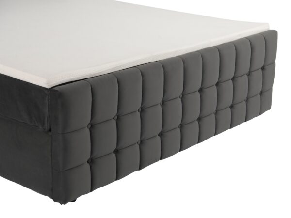 Polsterbett LED BEATA 180 x 200 cm anthrazit – Bild 9