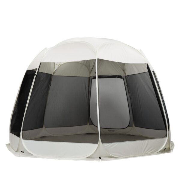 Pop-Up Pavillon LED 8-10 Personen 4 x 3 m transparent/schwarz – Bild 5