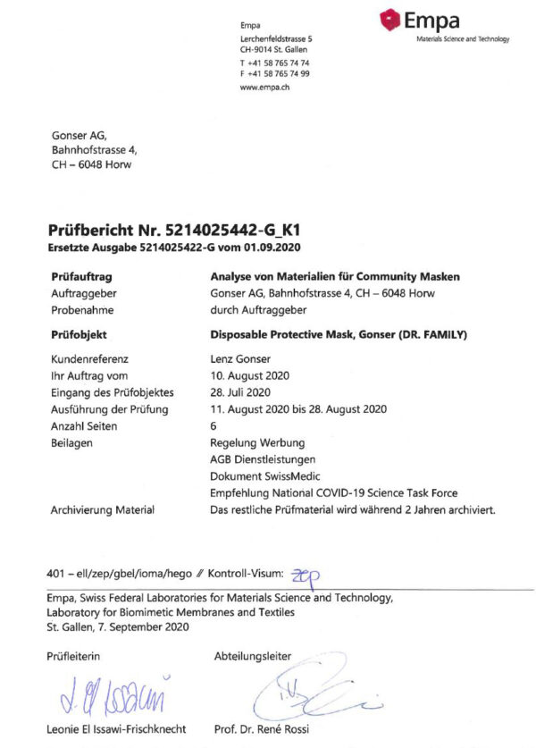 Mundschutz Hygienemasken à 50 Stk. schwarz – Bild 3