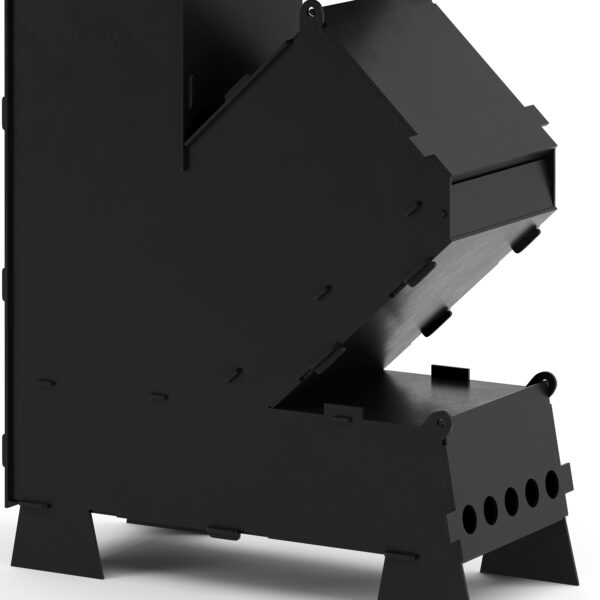 Raketenofen mit Grillplatte 36 x 14 x 57 cm – Bild 8