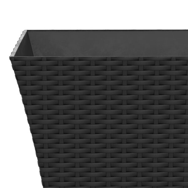 Blumentopf Rattan 38 x 38 x 31 cm 8er Set schwarz – Bild 6