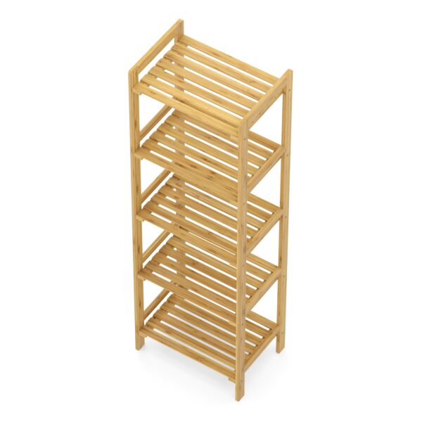 Regal Bambus 45 x 31 x 142 cm natur – Bild 4