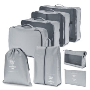 Reiseorganizer Set 8-teilig grau