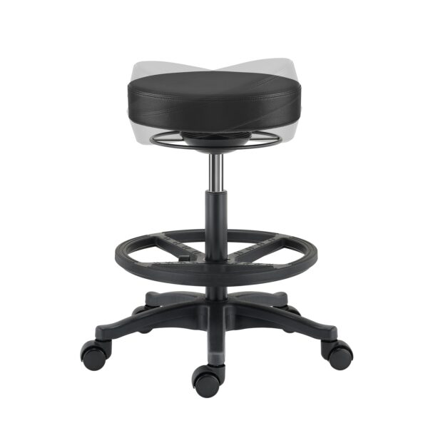 Rollhocker MODEST schwarz – Bild 3