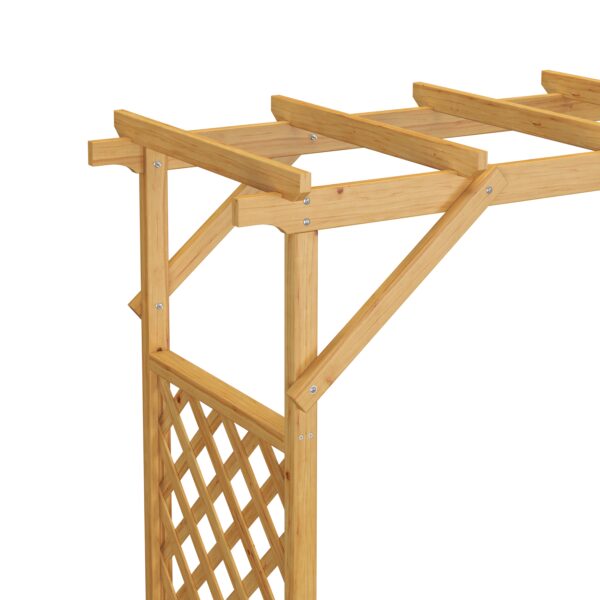 Rosenbogen Holz mit Pflanzenkasten 208 x 220 cm – Bild 5