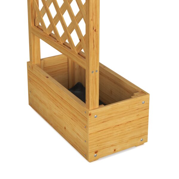 Rosenbogen Holz mit Pflanzenkasten 208 x 220 cm – Bild 6