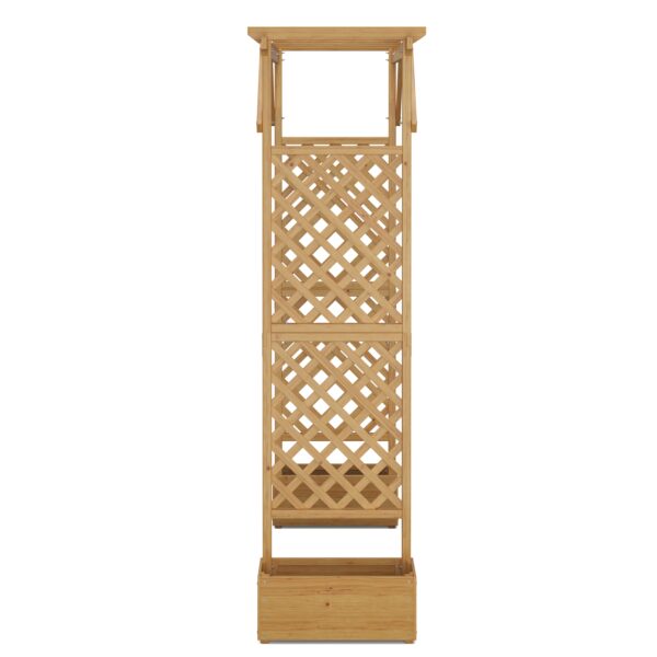 Rosenbogen Holz mit Pflanzenkasten 208 x 220 cm – Bild 4