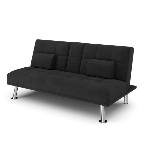 Schlafsofa POLLY mit Getränkehalter schwarz – Bild 2