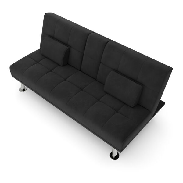 Schlafsofa POLLY mit Getränkehalter schwarz – Bild 6