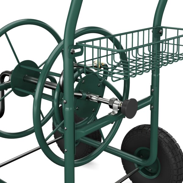 Schlauchwagen Stahl grün – Bild 8